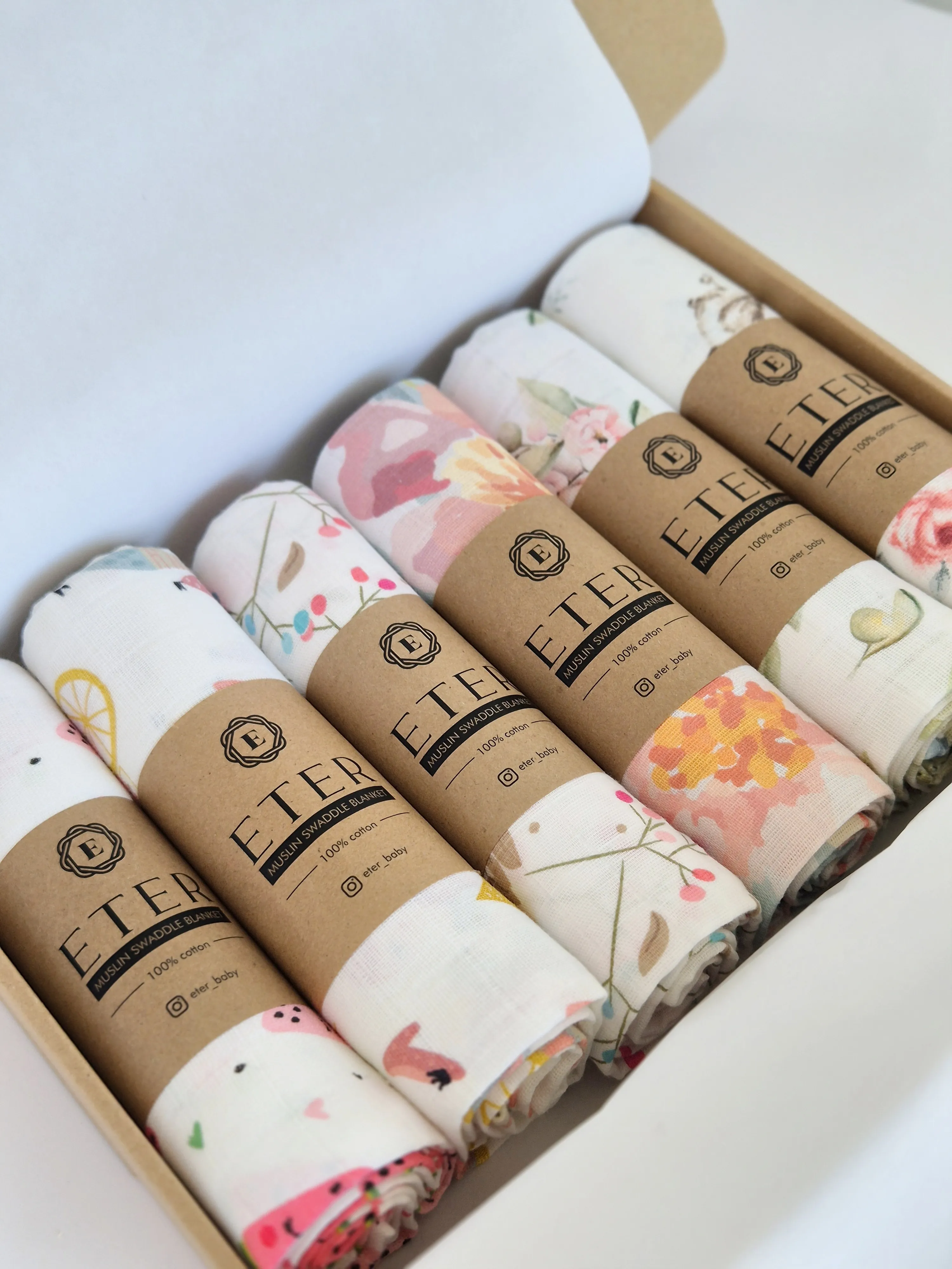 Prozračne muslin pelene idealne za sve godišnje uslove – Eter Baby
